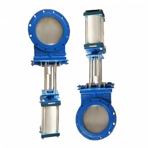 氣動(dòng)刀閘閥：PZ673Y-16C，DN250，介質(zhì)灰渣混