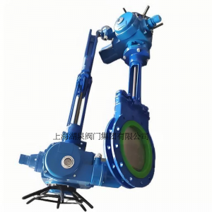 電動刀閘閥PZ973-16 DN350，DN400排渣、處理顆